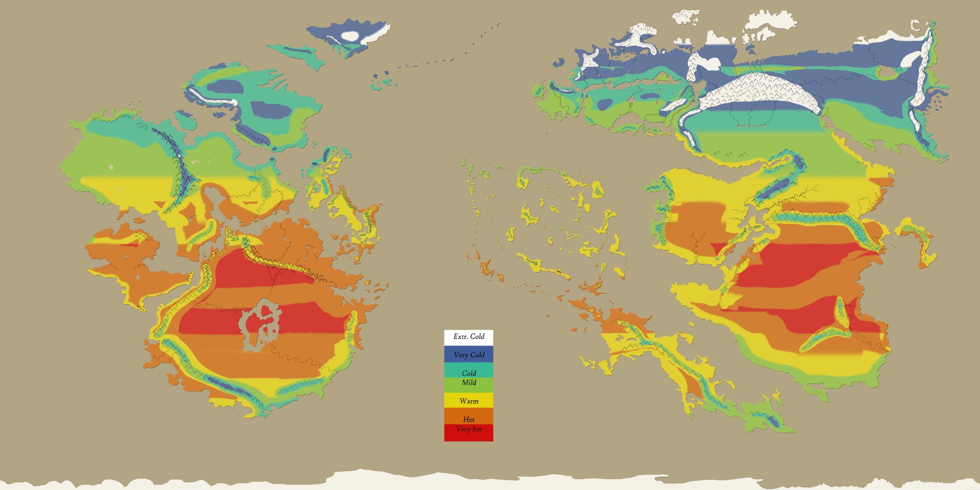 Winter temperature peak